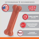 Nylabone Power Chew Flavored Durable Chew Toy for Dogs - Dog Toys for Aggressive Chewers - Indestructible Dog Bones for Medium Dogs - Bacon Flavor Medium/Wolf