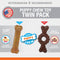 Nylabone Puppy Chew Toy Twin Pack - Puppy Chew Toys for Teething - Puppy Supplies - Medley & Chicken Flavor, X - Small/Petite