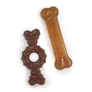 Nylabone Puppy Chew Toy Twin Pack - Puppy Chew Toys for Teething - Puppy Supplies - Medley & Chicken Flavor, X - Small/Petite