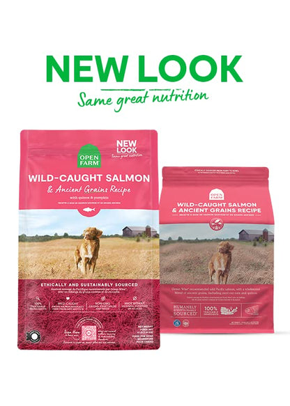 Open Farm Ancient Grains Dry Dog Food – Wild Salmon Ancient Grain Recipe, 11 lb Bag