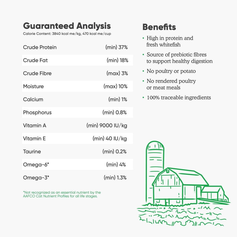 Open Farm Catch - Of - The - Season Whitefish Recipe Organic Sustainable Cat Food - Net 4 LB