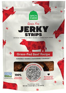 Open Farm Dehydrated Grain - Free Dog Treats, Gently Cooked Recipe with Natural Simple Ingredients and No Artificial Flavors or Preservatives (1 Pack Beef Jerky)