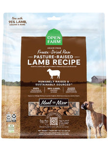 Open Farm Freeze Dried Raw Dog Food, Humanely Raised Meat Recipe with Non - GMO Superfoods and No Artificial Flavors or Preservatives (3.5 Ounce (Pack of 1), Pasture Raised Lamb)