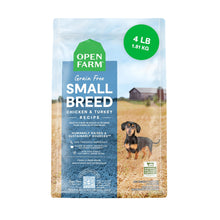 Open Farm, Grain - Free Dry Dog Food for Small Breeds, High - Protein Kibble, Sustainably & Ethically Sourced Ingredients, Non - GMO Veggies & Superfoods, Chicken & Turkey Recipe for Small Dogs, 4lb Bag