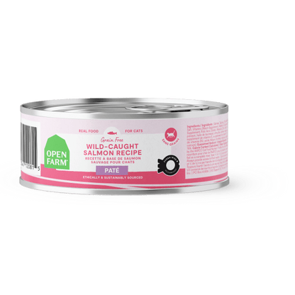 Open farm grain free wild caught salmon recipe wet canned cat food 2.8oz