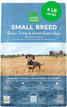 Open farm small breed 4lbs chicken Turkey quinoa