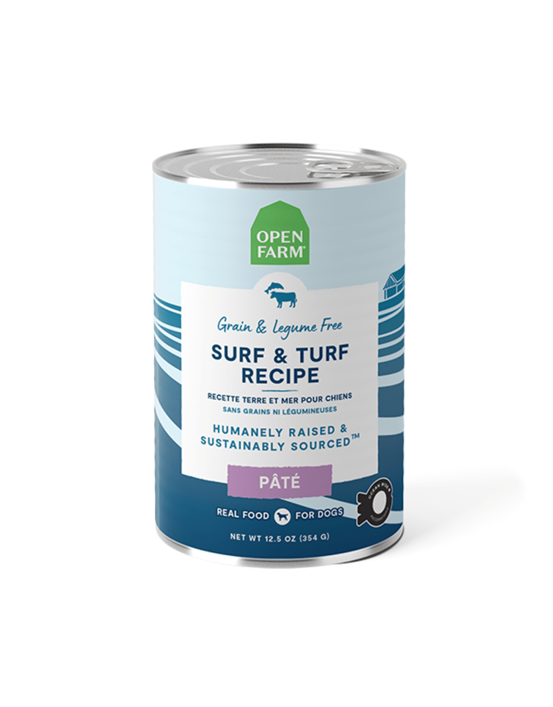 Open farm surf and turf recipe canned food pate 12.5 oz