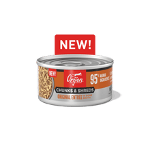 Orijen chunks & shreds original entree canned cat food 3oz wet food