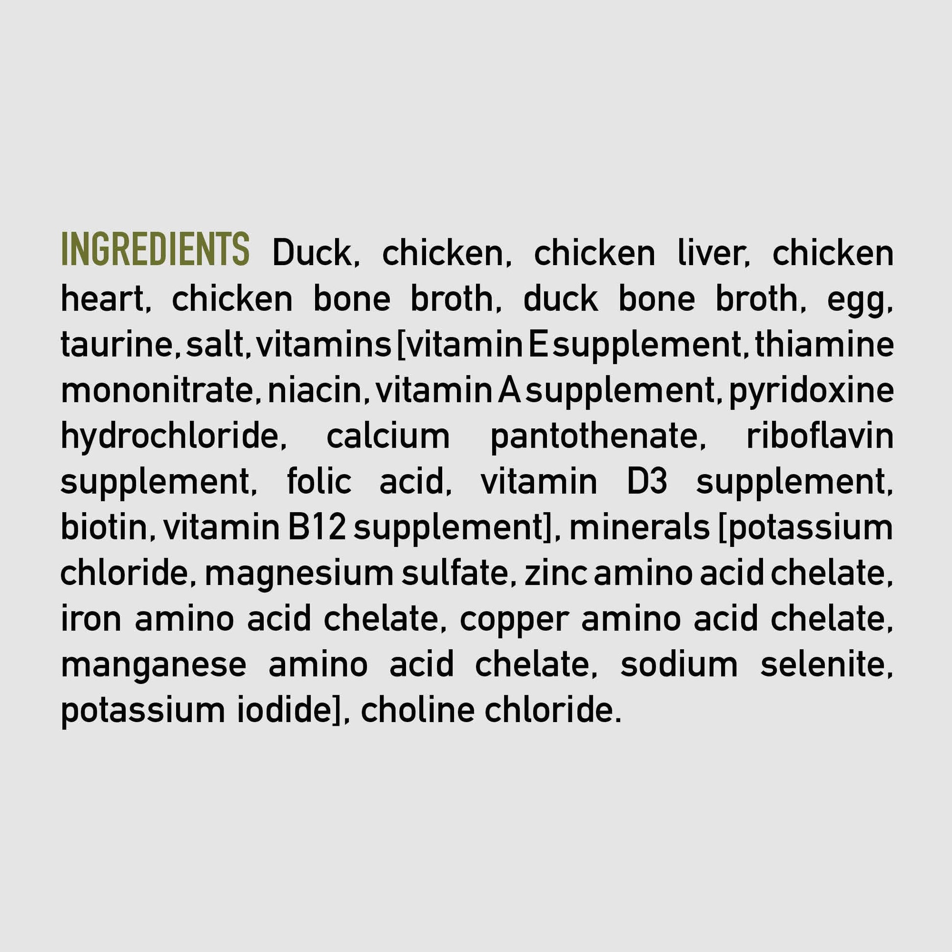 Orijen Duck And Chicken Entree In Bone Broth Wet Cat Food, Wholeprey Ingredients, 3 Oz