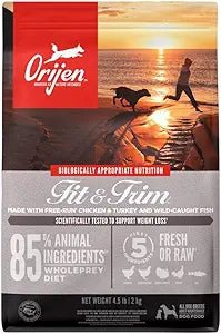 Orijen got & trim dry dog food kibble 4.5lbs