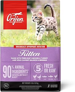 Orijen kitten food dry kibble 4lbs kitten cat food