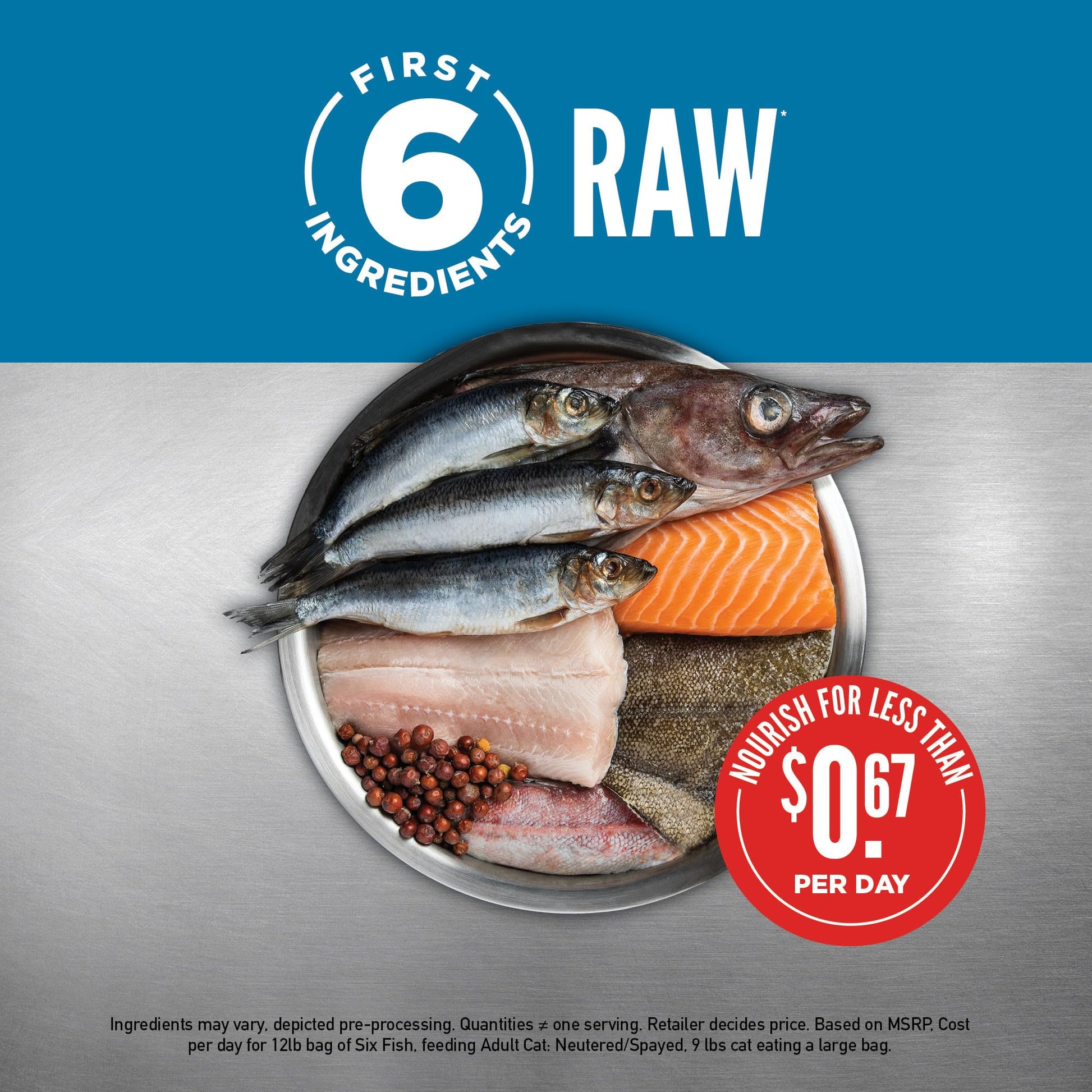 Orijen Six Fish Dry Cat Food, Grain Free Cat Food For All Life Stages, With Wholeprey Ingredients, 4Lb