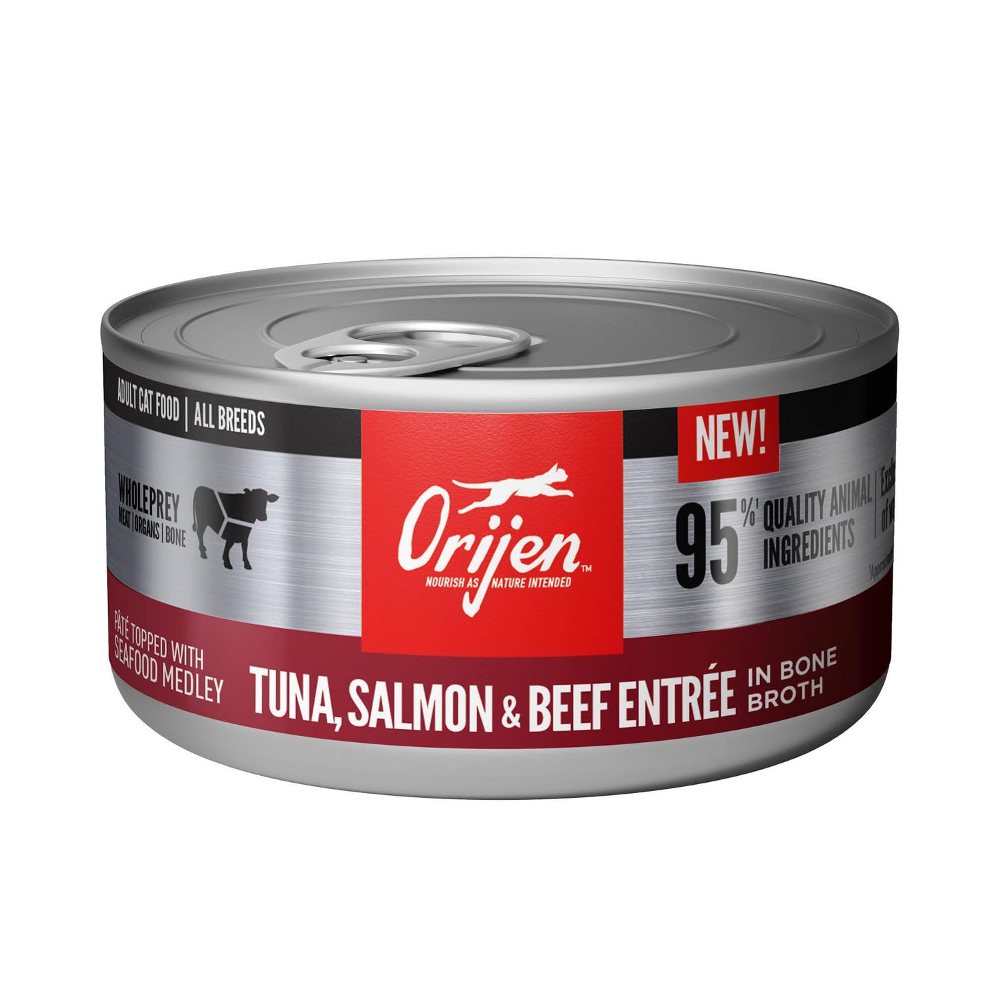 Orijen Tuna, Salmon And Beef Entree Adult Wet Cat Food, Wholeprey Ingredients, 3 Oz
