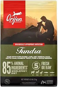 Orijen tundra dog food 4.5 lb