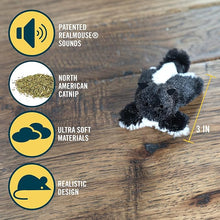 Ourpets skunk backyard friend catnip cat toy w sound