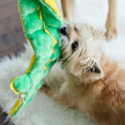 Outward Hound Squeaker Matz Plush Gator Dog Toy | Small Size