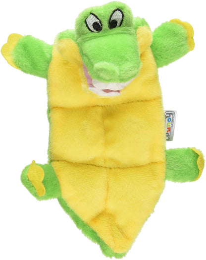 Outward Hound Squeaker Matz Plush Gator Dog Toy | Small Size