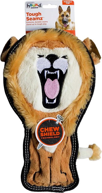 Outward hound tough seamz dog squeaker toy