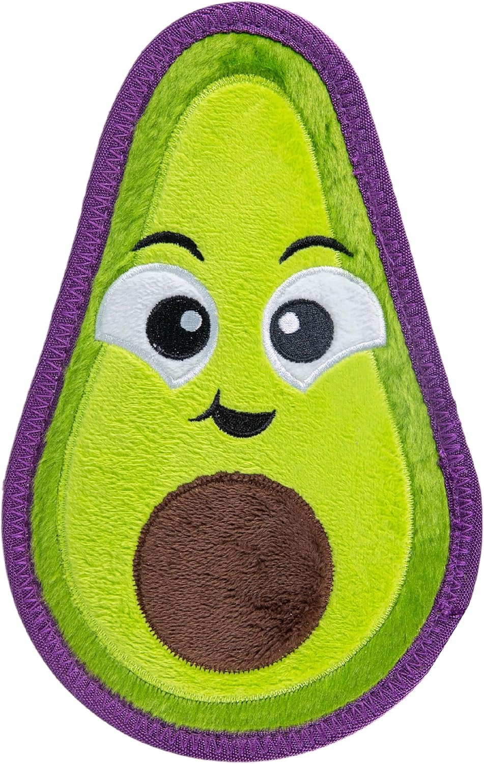 Outward Hound Tough skinz avocado dog toy