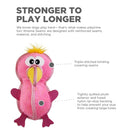 Outward Hound Xtreme Seamz Flamingo Squeaky Durable Dog Toy