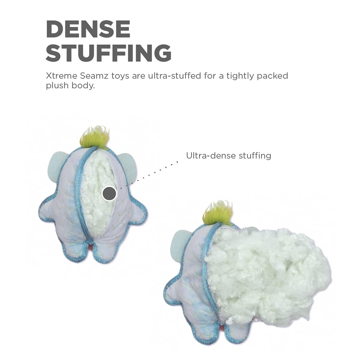 Outward Hound Xtreme Seamz Flamingo Squeaky Durable Dog Toy