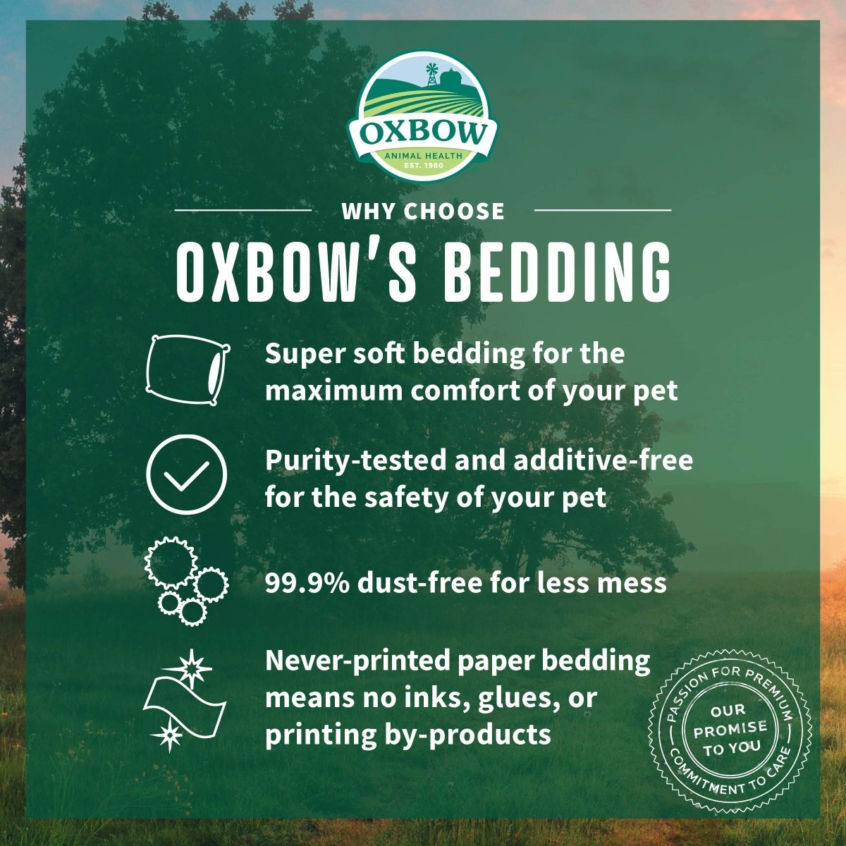 Oxbow Animal Health Pure Comfort Bedding For Small Animals, 56 Liter Bag