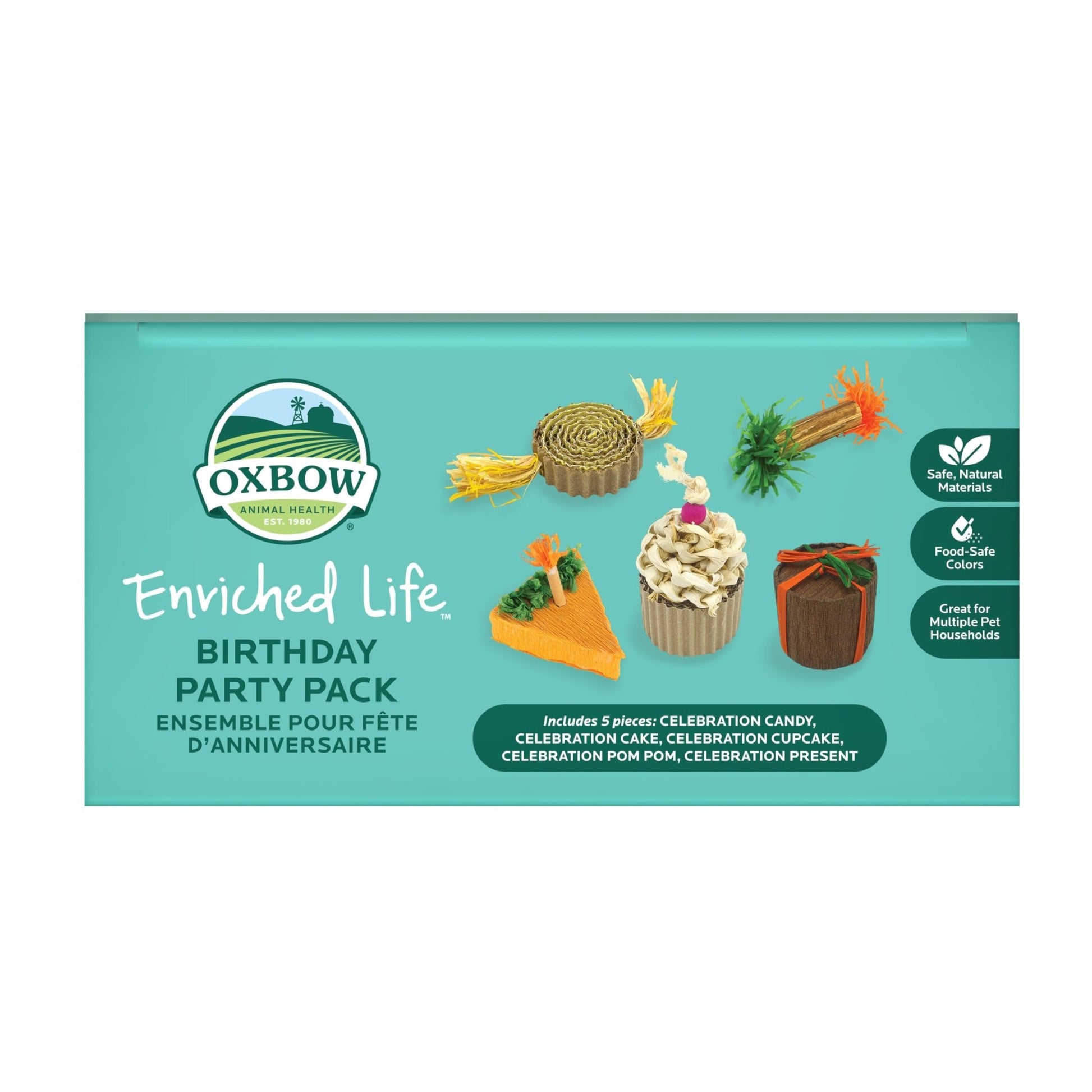 Oxbow Enriched Life Birthday Party Pack | Small Pet Toy - Great For Guinea Pigs, Rabbits