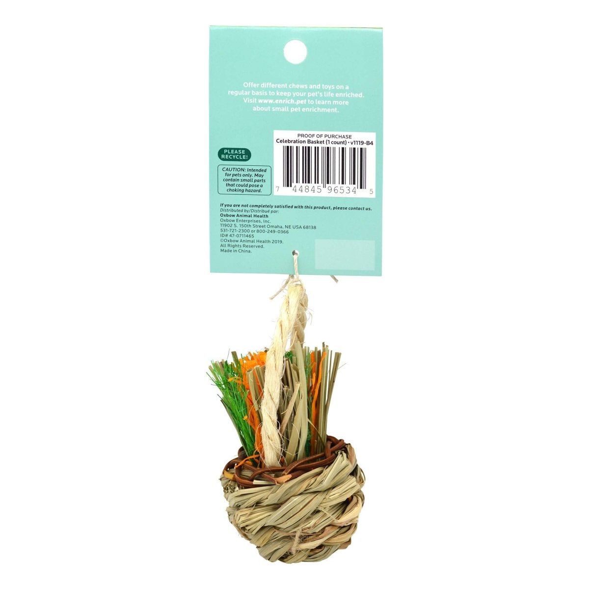 Oxbow Enriched Life Celebration Basket For Small Animals