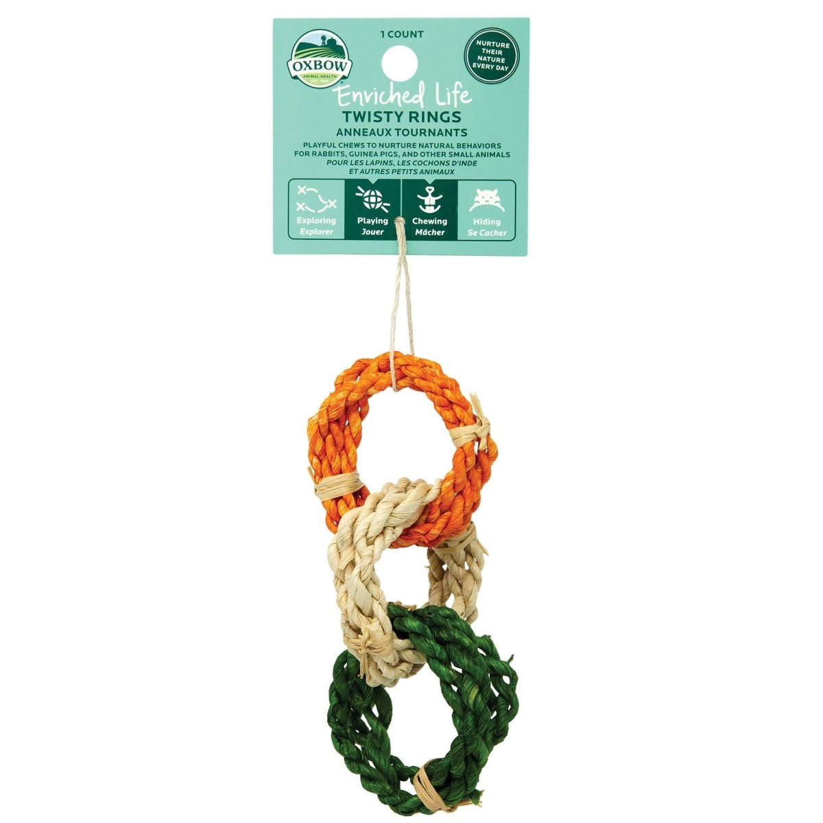 Oxbow Enriched Life Twisty Rings Small Animal Toy