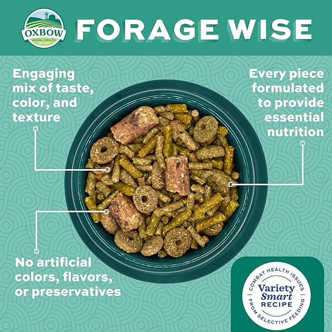 Oxbow forage wise adult rabbit food 4lb adult rabbit food