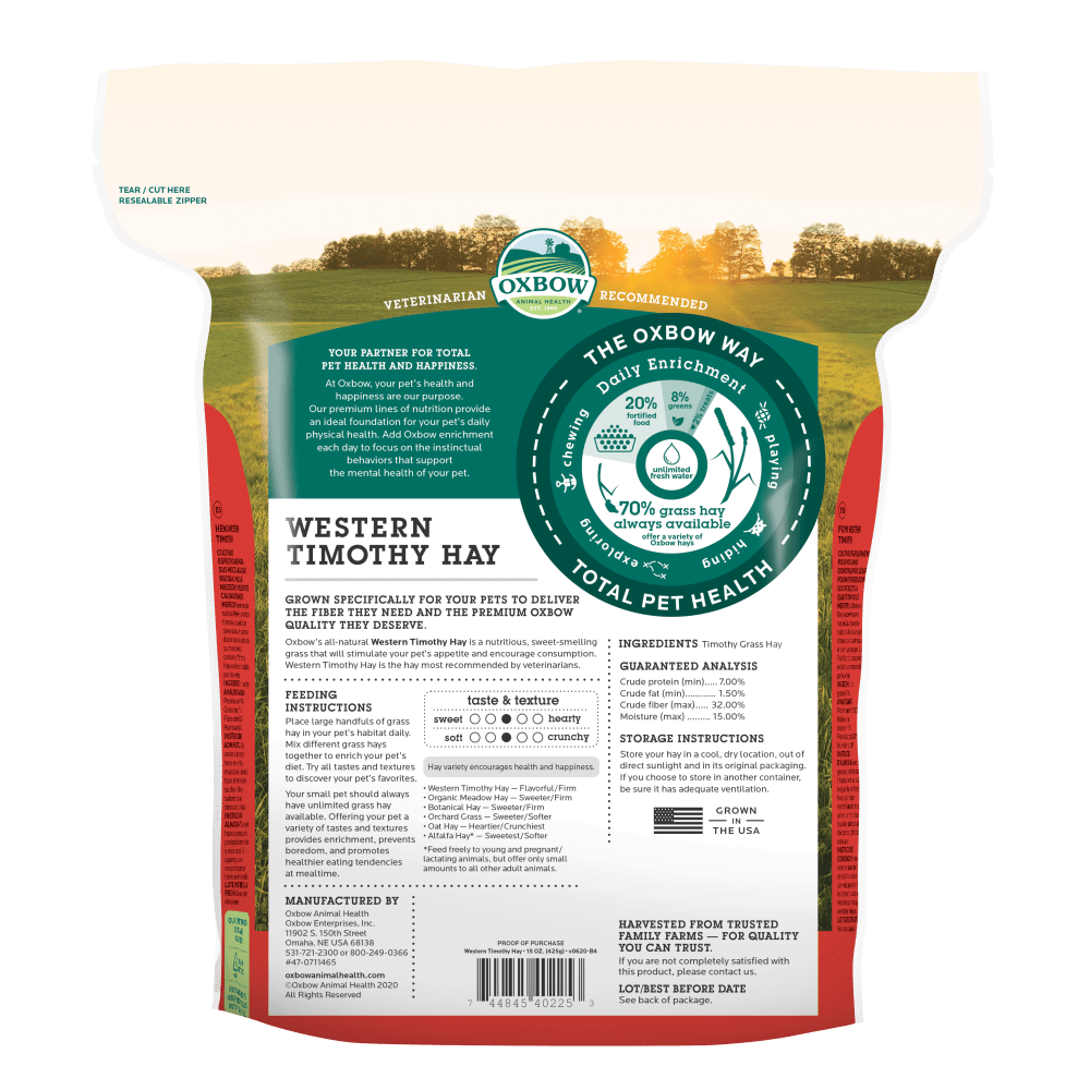 Oxbow hay 15 oz western Timothy