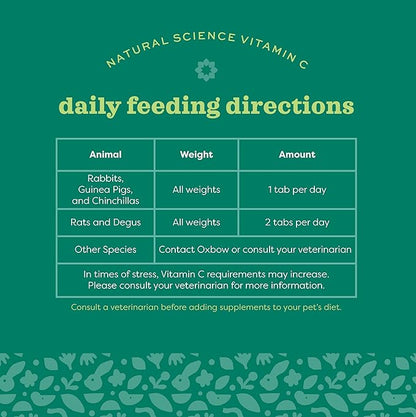 Oxbow natural science vitamin c baked small animal supplemental treats 4.2oz