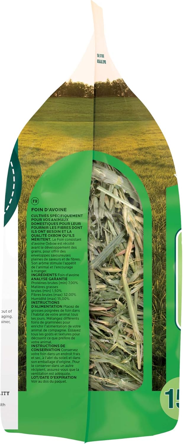 Oxbow oat hay small animal hay 15oz bag