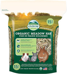 Oxbow organic meadow hay 15oz small animal hay
