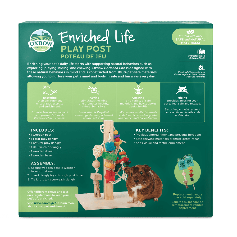 Oxbow play post for rabbits