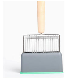 PACO & PEPPER Cat Litter Scoop with Base Holder, 11 - in