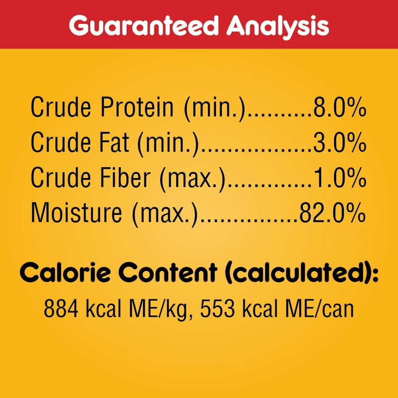 PEDIGREE CHOICE CUTS IN GRAVY Adult Canned Soft Wet Dog Food with Beef 22 oz. Can