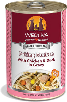 Peking ducken Weruva canned dog food with chicken and duck in gravy