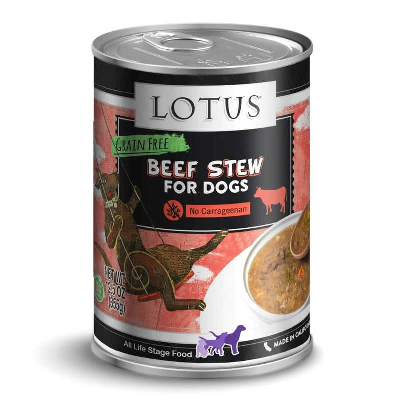 Pet Food Grain - Free Beef & Asparagus Stew for Dogs, 12.5 oz can