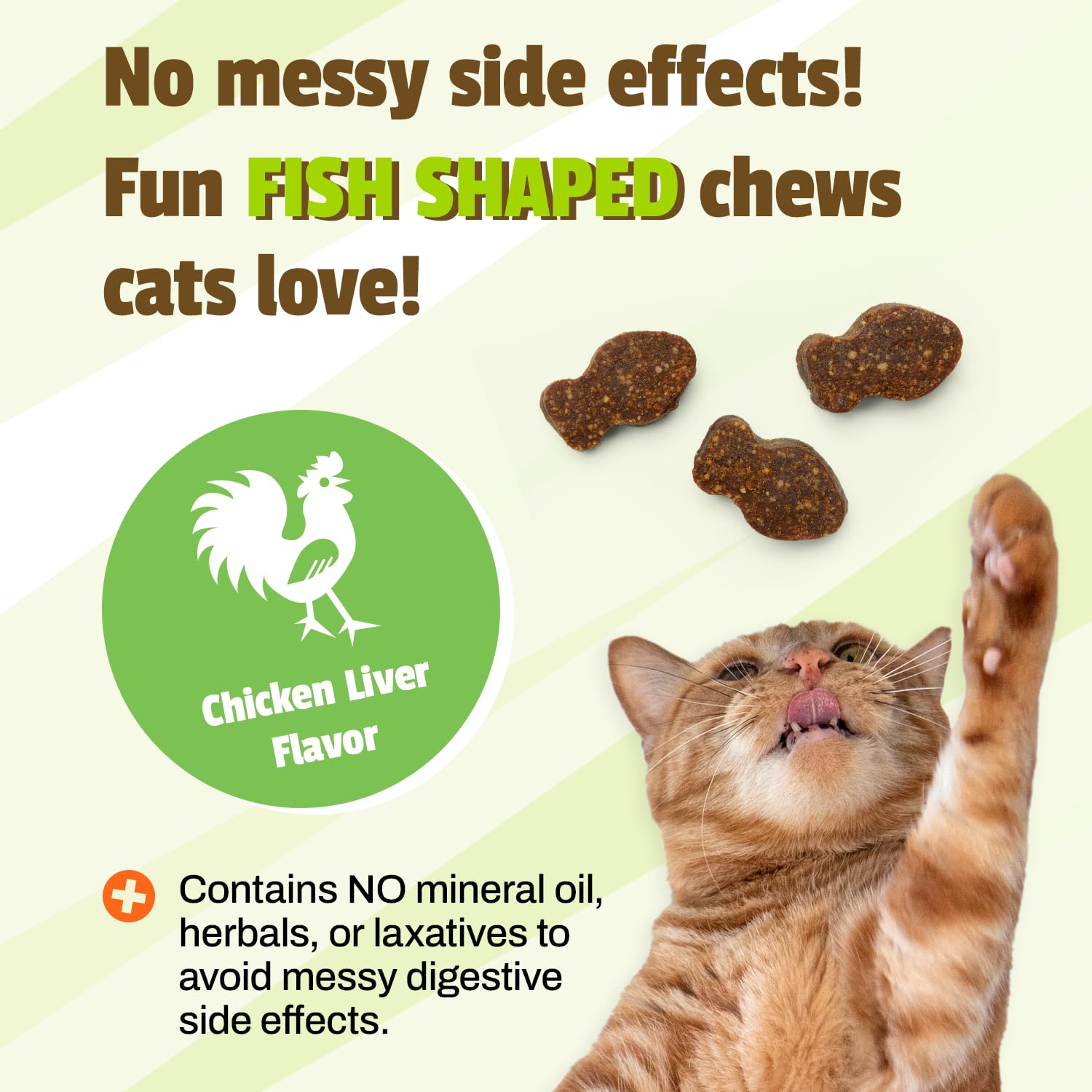 Pet Naturals Hairball - 30 Chicken - Flavored Chews - Cat Supplements & Vitamins For Hairball Control And Digestive Support, Contains No Corn Or Wheat