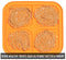 Pet Zone Boredom Busterz Indulge Licking Mat Slow Feeder For Dogs - Small Orange