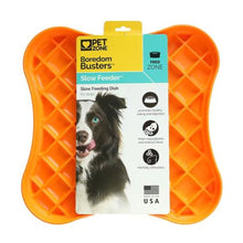 Pet Zone Boredom Busterzz Slow Feeder Licking Bowl For Dogs - Orange