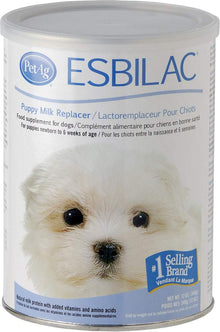 PetAg Esbilac Puppy Milk Replacer Powder - 12 oz Powdered Puppy Formula with Prebiotics - Probiotics & Vitamins for Puppies Newborn to Six Weeks Old - Easy to Digest