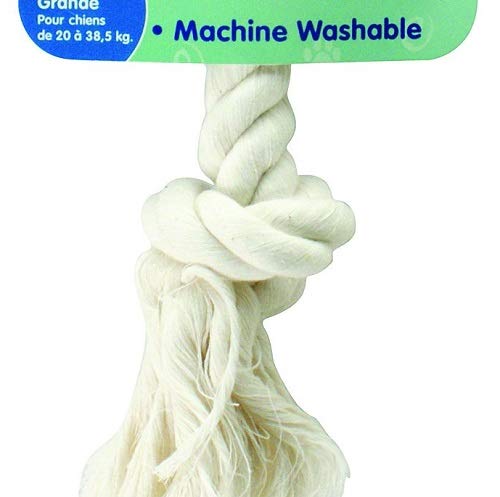 Petmate Aspen/Booda Corporation 2 - Knot Rope Bone Dog Chew Toy, Large