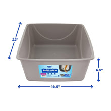 Petmate Open Cat Litter Box - Extra Large - Mouse Grey - Durable Standard Litter Box - Made in USA