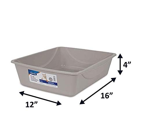 Petmate Open Cat Litter Box - Medium - Blue/Mesa Grey - Made in USA