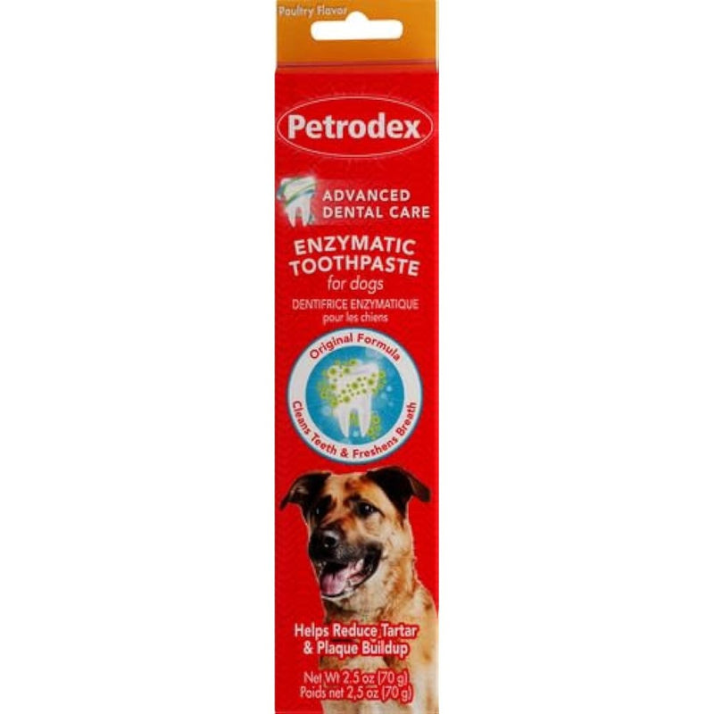 Petrodex Toothpaste for Dogs and Puppies Cleans Teeth - Poultry Flavor - 2.5oz