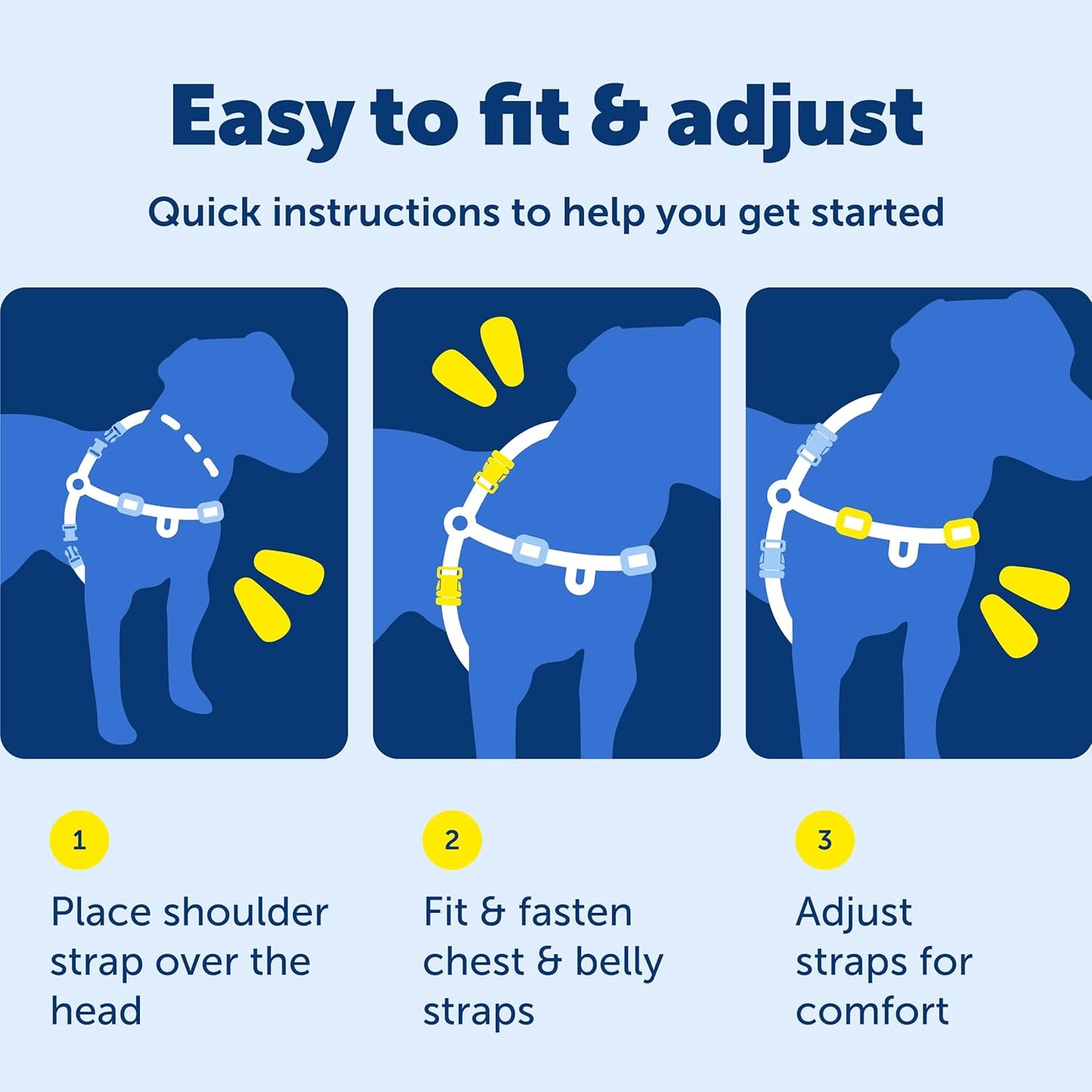 Petsafe deluxe easy walk no pull harness medium Rose/black