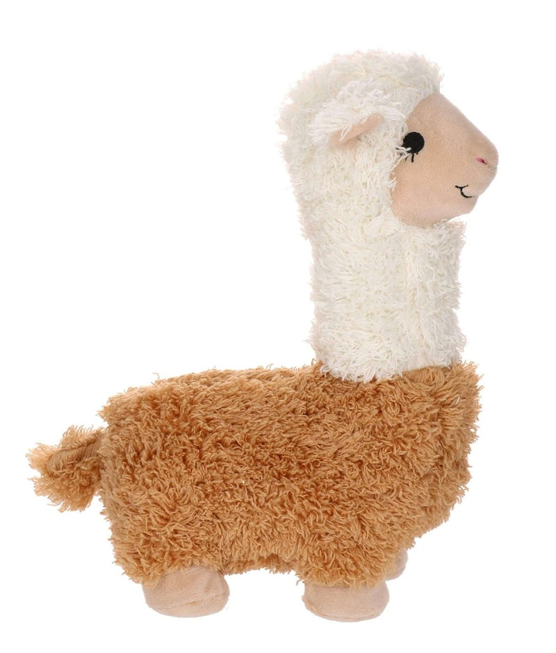 PetSport Dolly Llama Super Soft Plush Dog Toy with Squeaker, 9.5 Inch, for Medium to Large Dogs