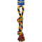 PetSport Kaleidoscope Rope X - Large Knot Tug 22" Dog Chew & Rope Toy | Perfect for Tug of War | Bright Rainbow Colors | Durable & Stretchy Jersey Material